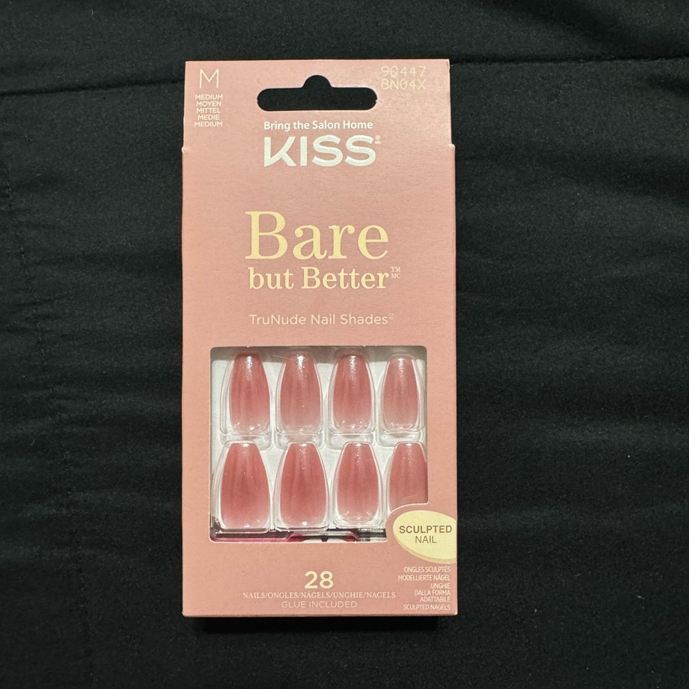 Kiss bare but better glazed donut Dawn press on nails! New